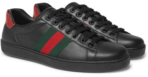 gucci snake shoes black